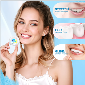 Filo Interdentale in Nylon da 50m con Etichetta Privata, Gusto Menta Colorato e Cerato, per Igiene Orale e Cura dei Denti - Product Image 6