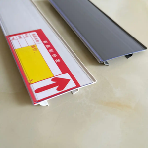 Profilo in <span class=keywords><strong>PVC</strong></span> Estruso Trasparente, Portaetichette a U in <span class=keywords><strong>PVC</strong></span> per Scaffali di Supermercato - Product Image 2