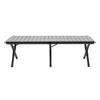 Table de camping portable modulaire en aluminium à 5 unités, table de barbecue réglable et pliable, table de cuisine d'extérieur pour pique-nique