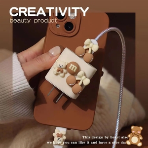 Nuevo Protector de Cable de oso 3D Línea DE DATOS Espiral Cable Winder Cargador de auriculares Cable DE DATOS Cubierta protectora Protector de Cable de alambre - Product Image 4