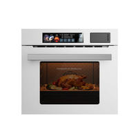 Four à grande capacité de 60000 ml avec ventilateur de convection et fonction vapeur, four combiné vapeur intégré haute puissance de 2100 W