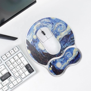 Alfombrilla de Ratón de Gel de Silicona Transparente con Diseño de Pinturas Postimpressionistas de Van Gogh, Reposamuñecas para Teclado y Ratón, para Oficina - Product Image 2