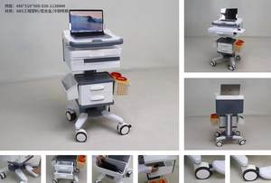 Tốt bền ABS đa chức năng máy tính y tế giỏ hàng điện thoại di động tất cả-trong-một máy tính xách tay giỏ y tá trạm giám sát cụ giỏ hàng - Product Image 6