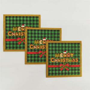 DAMAI Wholesale Merry Christmas Hat Bell Disposable Tableware Children Party Plates Xmas Dinnerware Set Paper Napkin Cups Plates - Product Image 6