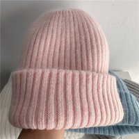 Hoge kwaliteit op maat gemaakte logo cartoon/figuur/fruit patroon gevoerde beanie muts met oorbescherming unisex volwassenen