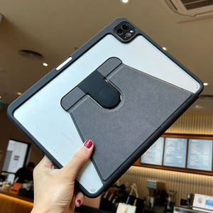 Funda para tableta iPad <span class=keywords><strong>Samsung</strong></span>, diseño personalizado, <span class=keywords><strong>mejor</strong></span> <span class=keywords><strong>precio</strong></span>, funda protectora giratoria de PU, carga para lápiz, gris, 11 pulgadas - Product Image 5