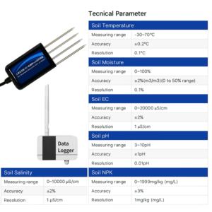 Landwirtschaft 7 in 1 Boden Landwirtschaft Feuchtigkeit Ph <span class=keywords><strong>Meter</strong></span> Sensoren Analysator NPK Ausrüstung Feuchtigkeit sensor Boden tester - Product Image 2