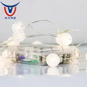 Factory Custom Cheap Golden Supplier Led String Light Cane Ball