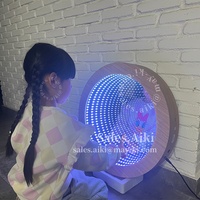 Lampu sensor Led interaktif, lampu sensor berubah warna, ruang sensor 3D terowongan tak terbatas, mainan sensorik, lampu bermain, peralatan latihan