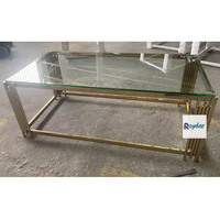 Partie supérieure en verre acier inoxydable, Aquarium carré élégant, Design de Banquet, événement, Table basse