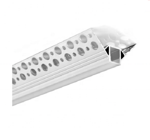 Profilé d'angle LED pour bandes lumineuses, profilés LED sans bordure, profilé en aluminium anodisé argent - Product Image 6