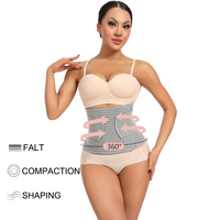 Venta al por mayor de fibra de carbón de bambú vientre ajustable mejorado postparto cintura entrenador cuerpo moldeador cinturón Control de barriga fajas