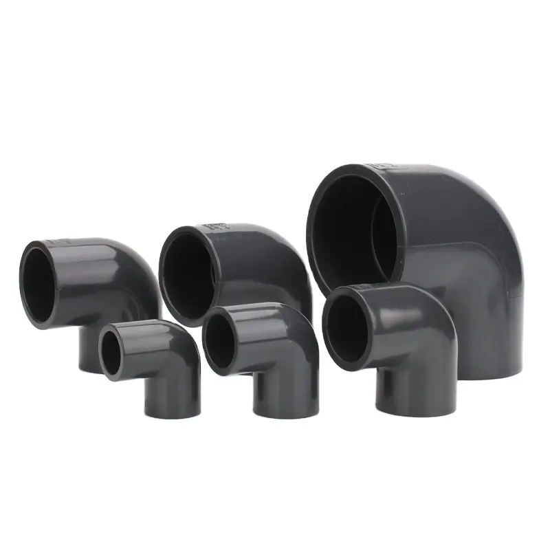 WF ANSI UPVC1/2-8" 90 Degree Elbow PVC Pipe Fitting 90 Degree Elbow For Sewage Treatment