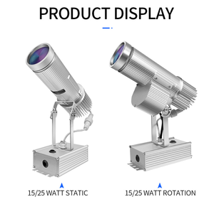 Venta caliente impermeable giratorio Gobo <span class=keywords><strong>proyector</strong></span> 20W al aire libre todavía Led puerta láser Logo <span class=keywords><strong>proyector</strong></span> aleación de aluminio - Product Image 5