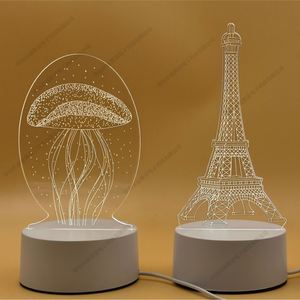 Acrylic 3D Nightlight Christmas Valentine's Day Party Gift Children Cartoon Atmosphere LED <b>Light</b> Custom LOGO - Product Image 3
