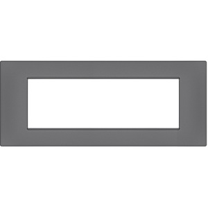 7 Way Grey Soft <b>Touch</b> Plate Compatible With Vimar Plana <b>Switches</b> - Product Image 1