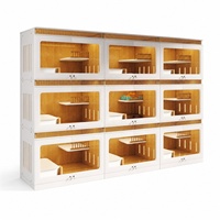 Vitrine d'exposition pour animaux de compagnie en bois massif sur mesure, mobilier de cage pour petits animaux, vitrine pour animalerie intérieure