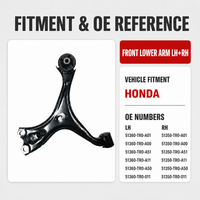 Bras de suspension inférieur avant Lutong 51360TR0A00 51360TR0011 pour Honda Civic OEM ODM Faible MOQ acceptable Haute précision