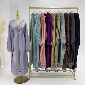 Nuovo Abito da Sera Elegante in Tessuto Lucido a Forma di Abaya, Taglie Forti, da Donna, per Feste - Product Image 2