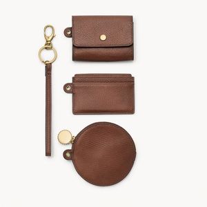 Llavero de Moda con Monedero, Tarjetero de Cuero y Bolsa Redonda para Monedas - Product Image 3