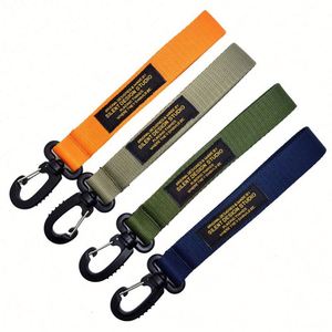 Promotional Gift Custom Carabiner Climbing Motorcycle Car Keychain Nylon Fabric Wrist Wristlet Key Chains - Product Image 3