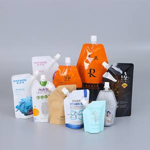 Colored food packaging <b>bags</b> customized soup sauce aluminum foil suction nozzle <b>bags</b> <b>vacuum</b> food <b>bags</b> beer packaging low MOQ - Product Image 4