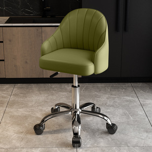Tabouret de Salon de Coiffure Z Beauty Home avec Dossier, Chaise de Barbier Réglable en Hauteur et Pivotante, Chaise à Roulettes pour Salon de Beauté et Manucure - Product Image 3