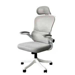 Chaise de <span class=keywords><strong>bureau</strong></span> ergonomique moderne en maille avec siège en tissu maillé, pivotante, réglable en hauteur, dossier haut, mousse PP - Pour usage domestique - Product Image 6