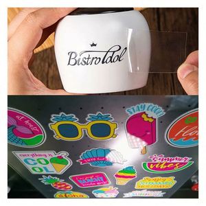 Autocollants personnalisés 3D pour verres à vin de mariage, étanches, UV DTF, pour décorer les verres, cadeaux de mariage - Product Image 5