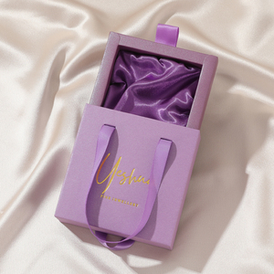 Caja de Joyería con Cajón para Guardar Anillos, con Logotipo Personalizado, con Asa de Listón, para Regalo, para Guardar Aretes, Pulseras y Joyas - Product Image 2