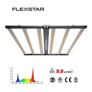 Lámpara de Cultivo LED Flexstar Redline 3.2Umol/J 645W 4X4Ft, Conexión en Cadena, Clasificación IP66, Regulable, Espectro Completo, con Lente Totalmente Sellada - Product Image 1