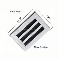 Diffuseur d'air carré décoratif moderne en alliage d'aluminium blanc 10x6 avec fente linéaire standard pour bureau à domicile