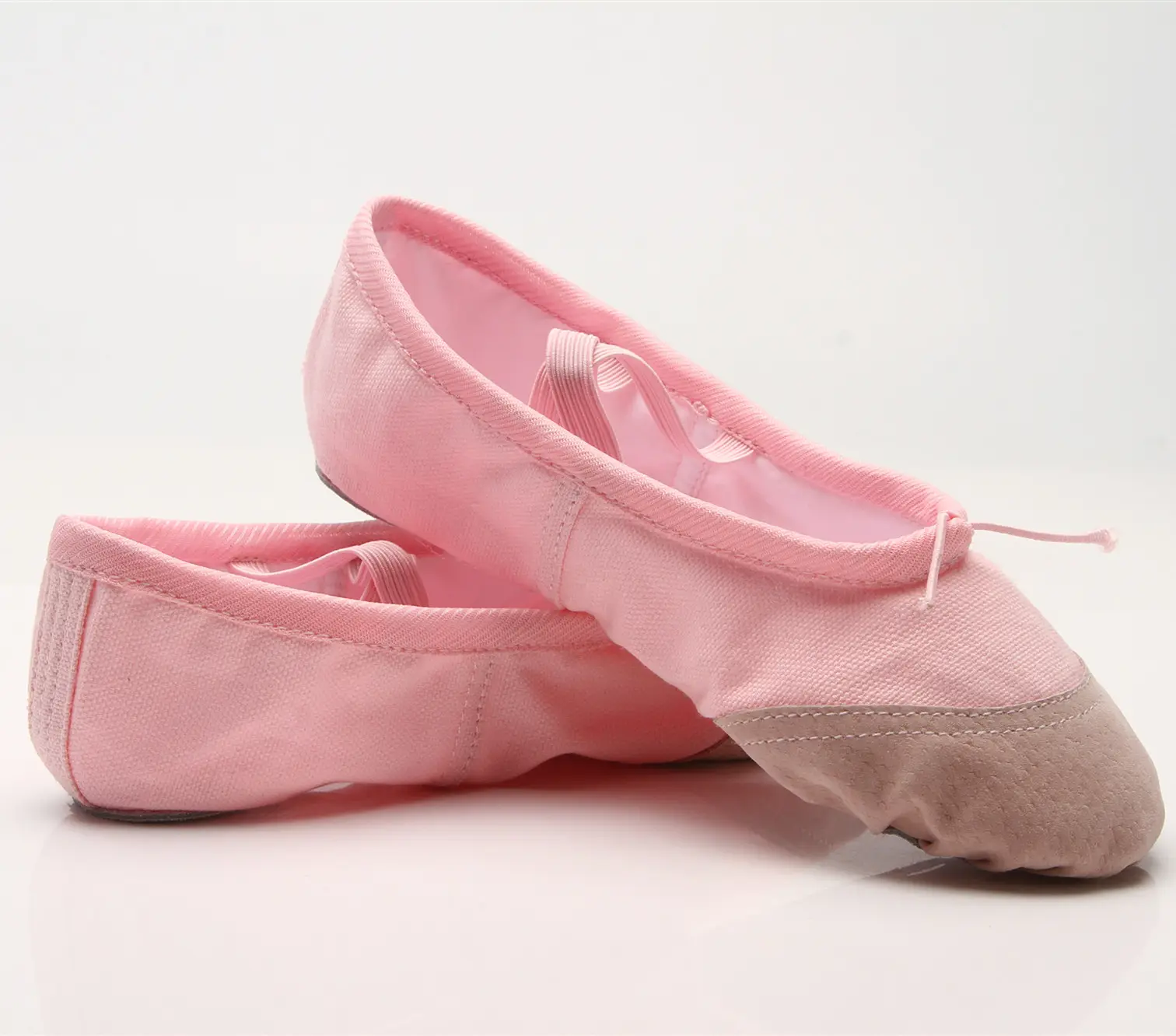 Profesional Kanvas Split Sole Sepatu Balet Sepatu Murah untuk Womaen Bahasa Spanyol Grosir Sepatu OEM Dance