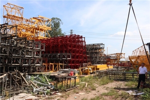 Nueva Grúa Torre para Construcción, Capacidad de Carga Nominal de 5-8 Toneladas, con Caja de Cambios, Motor de Engranajes, Rodamientos, Componentes Principales, Marca HAISHAN - Product Image 4