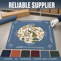 Tapis de Mahjong Personnalisé avec Logo OEM, Tapis de Table de Mahjong Antidérapant, Pliable, Épaissi et Lavable pour Jeux à Domicile et Fêtes