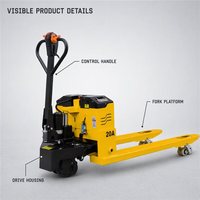 Chariot élévateur électrique XUANDE CBD-30 de 3 tonnes, fonctionnement entièrement automatique pour la logistique en entrepôt intérieur