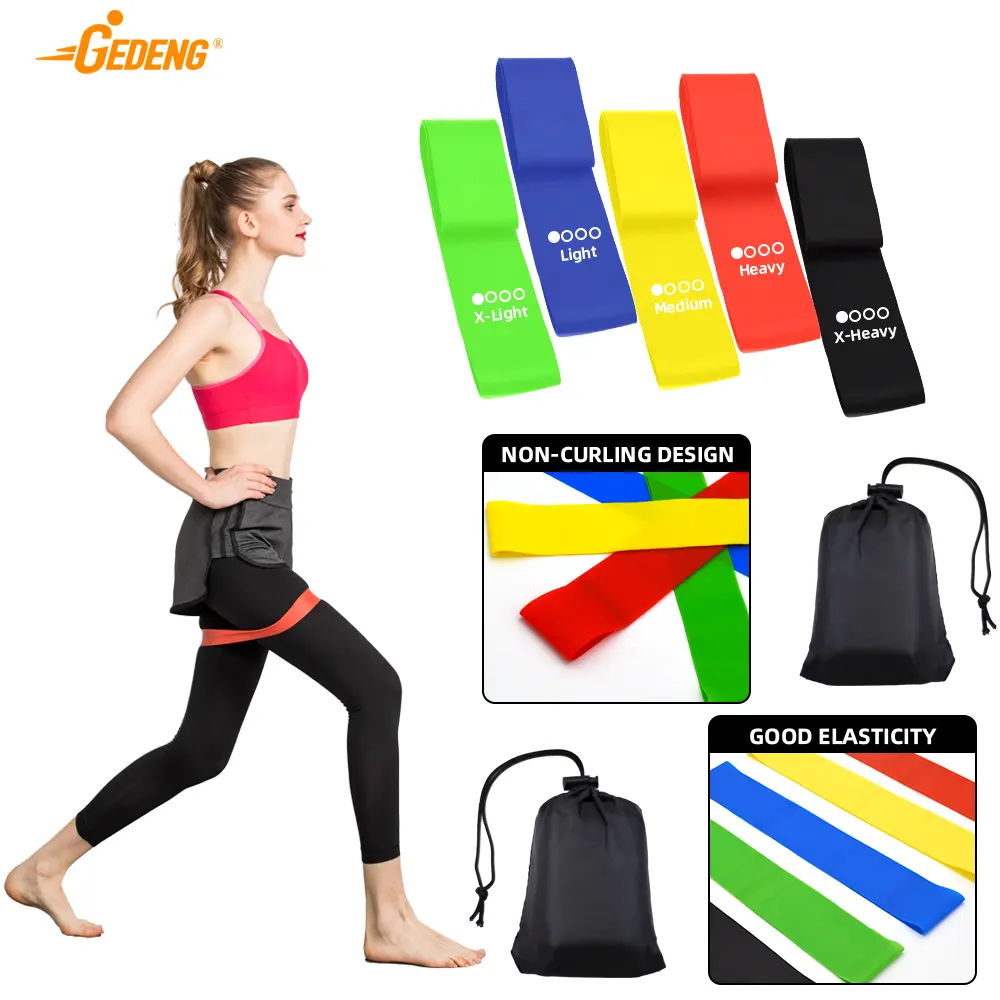 GEDENG different type resistance loop bands Good quality ankle exercise bands