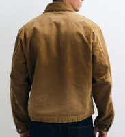 Veste utilitaire pour homme en laine épaisse imperméable avec poches zippées, col montant, streetwear d'hiver