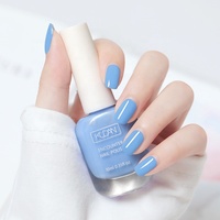 Vernis à ongles KUDAN Chic Bleu Poussiéreux Effet Eau Brillant Pelable Sans Lampe Non Toxique Pour Manucure DIY à Domicile Fourniture en Gros pour Distributeurs de Produits de Beauté