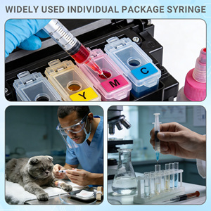 <span class=keywords><strong>Seringue</strong></span> vétérinaire jetable en plastique 1 ml <span class=keywords><strong>27G</strong></span> 13 mm avec embout Luer Lock de sécurité pour bovins - Product Image 6