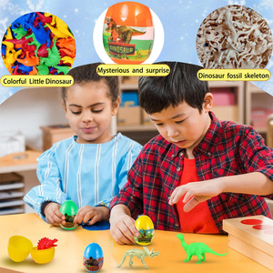Xin Qi Fun Dinosaurio de Plástico Laminado con Diseño de Huevo de Pascua y Logotipo Personalizado para Máquina Gashapon y Caja Sorpresa - Product Image 3