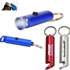 Mini Keychain Oval <b>Led</b> <b>Flashlight</b> With Bottle Opener For Outdoor Camping Hiking Daily Use - Product Image 2