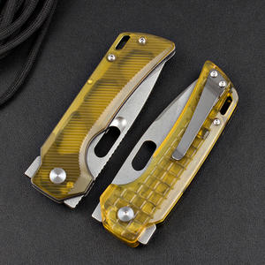 سكين جيب قابلة للطي متعددة الوظائف محمولة للتخييم في الهواء الطلق من الفولاذ 14c28n عالي الصلابة للهدايا - Product Image 4