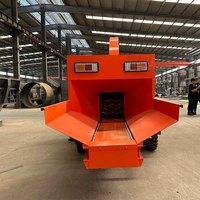 Broyeur de branches industriel diesel à châssis stable et tête de coupe pour le broyage des branches, faible MOQ