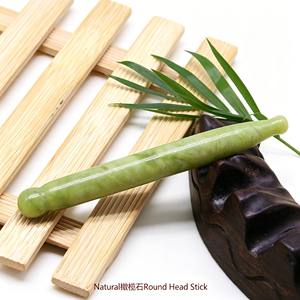 Stylo d'acupuncture en agate naturelle, bâton de massage en <span class=keywords><strong>jade</strong></span>, outil Gua Sha pour le visage et les yeux, grattoir pour points d'acupuncture et méridiens - Product Image 6