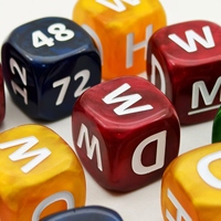 Ensemble de dés alphabétiques de luxe personnalisés en acrylique et résine, multicolores marbrés, pour jeux de table classiques et divertissants, design unique
