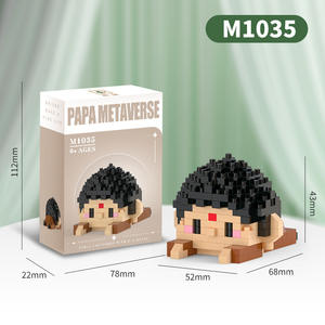 Set di Blocchi da Costruzione con Personaggi dei Cartoni Animati, Serie Famiglia PaPa, Sei Design Carini, Giocattoli Educativi per lo Sviluppo delle Abilità Motorie Fini dei Bambini in ABS - Product Image 6