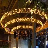 Nouvelle enseigne néon LED rotative tendance 2026 pour bar, salle de danse, publicité, direction, couleur et taille personnalisables