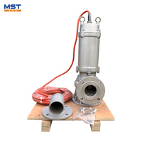 Pompe submersible en acier inoxydable avec interrupteur à flotteur pour le traitement des eaux usées et des eaux boueuses