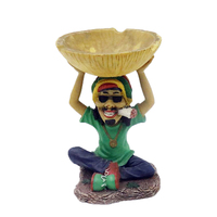Tùy Chỉnh Gạt Tàn Vui Độc Đáo Jamaica Rasta Nhựa Gạt Tàn